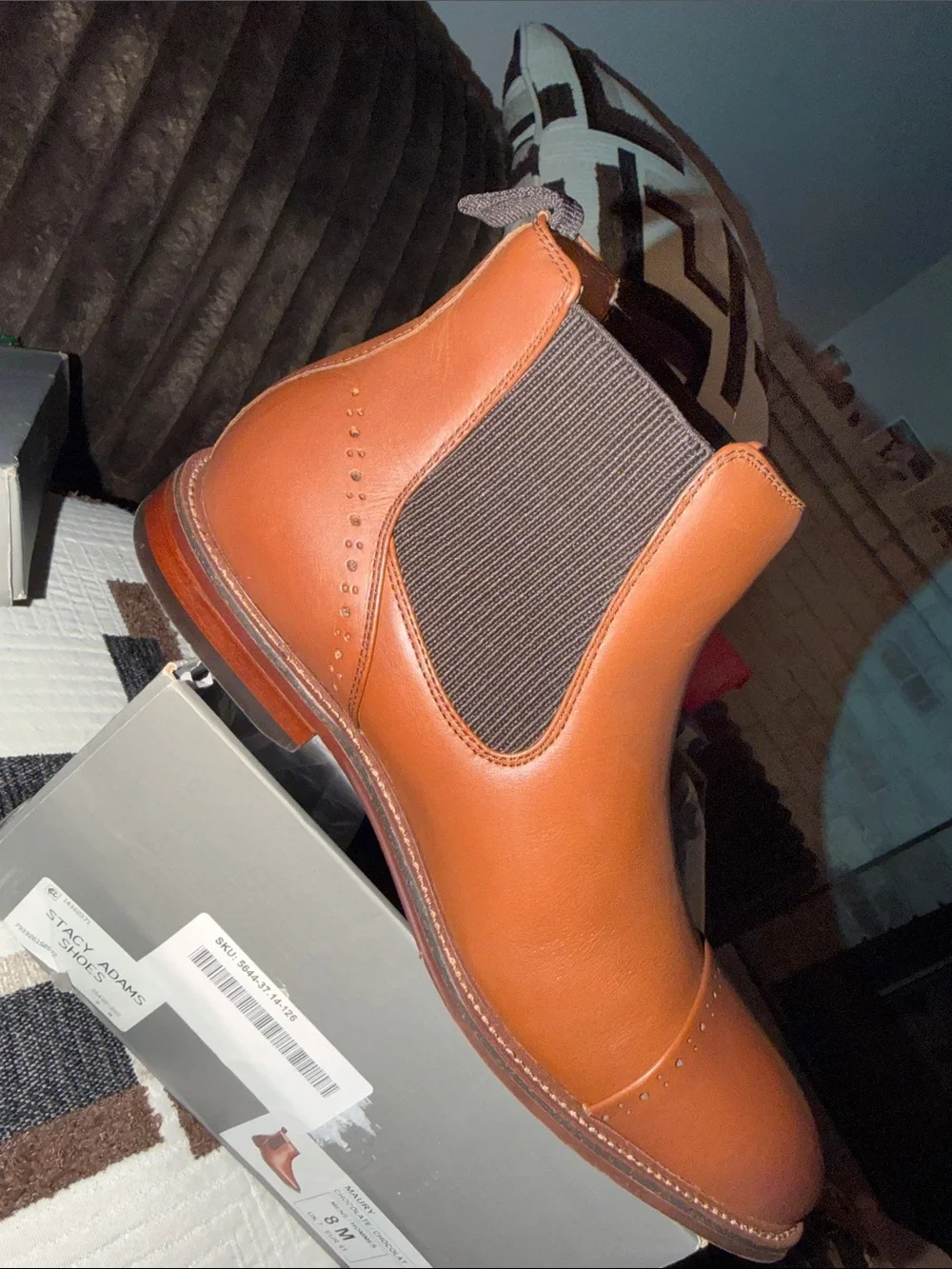 New Stacy Adams Maury Men's Cap Toe Chelsea Boots‎